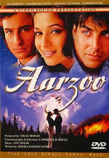 Aarzoo, Akshay Kumar, Madhuri Dixit, Saif Ali Khan, Amrish Puri, 1999