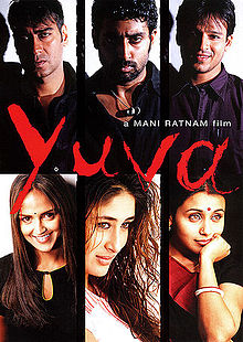Yuva, Ajay Devgan, Abhishek Bachchan, Vivek Oberoi, Kareena Kapoor, Rani Mukerji, Esha Deol, Om Puri, 2004