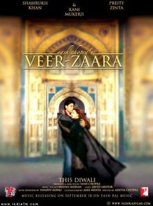 Veer-Zaara, Shahrukh Khan, Preity Zinta, Rani Mukerji, Kiron Kher, Zohra Sehgal, Hema Malini, Amitabh Bachchan, 2004