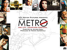 Life in a Metro, Shilpa Shetty, Sharman Joshi, Konkona Sen Sharma, Shiney Ahuja, Kay Kay Menon, Irrfan Khan, Kangana Ranaut, Dharmendra, 2007