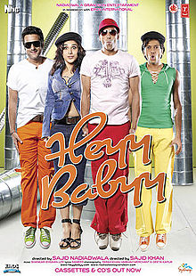 Heyy Babyy, Akshay Kumar, Ritesh Deshmukh, Fardeen Khan, Vidya Balan, Boman Irani, Anupam Kher, Shahrukh Khan, 2007