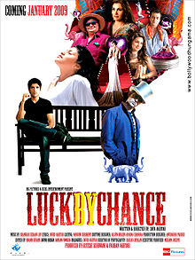 Luck by Chance, Farhan Akhtar, Konkona Sen Sharma, Hrithik Roshan, Juhi Chawla, Rishi Kapoor, Sanjay Kapoor, Dimple Kapadia, Isha Sharvani, Shah Rukh Khan, 2009