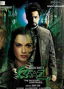 Raaz   The Mystery Continues, Emraan Hashmi, Kangana Ranaut, Adhyayan Suman, Jackie Shroff, 2009