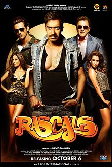 Rascals, Ajay Devgn, Sanjay Dutt, Arjun Rampal, Kangana Ranaut , 2011