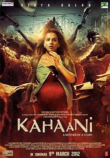 Kahaani, Vidya Balan, Parambrata Chatterjee , 2012