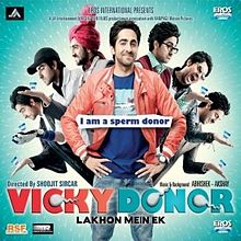 Vicky Donor, Ayushmann Khurrana, Yami Gautam, Annu Kapoor , 2012