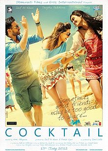 Cocktail, Saif Ali Khan, Deepika Padukone, Diana Penty, Boman Irani, Dimple Kapadia , 2012