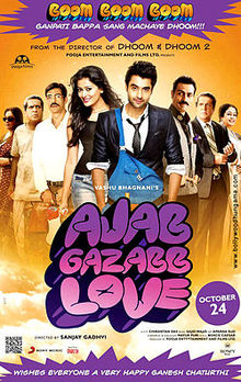 Ajab Gazabb Love, Jackky Bhagnani, Nidhi Subbaiah, Arjun Rampal, Darshan Jariwala, Kirron Kher , 2012