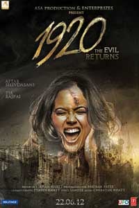 1920 – Evil Returns, Aftab Shivdasani, Tia Bajpai, Vidya Malvade , 2012
