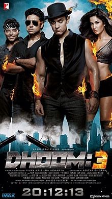 Dhoom 3, Aamir Khan, Abhishek Bachchan, Katrina Kaif, Uday Chopra, 2013