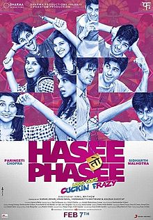 Hasee Toh Phasee, Sidharth Malhotra, Parineeti Chopra, Adah Sharma, 2014