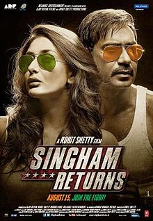 Singham Returns, Ajay Devgn, Kareena Kapoor Khan, Amol Gupte, Anupam Kher, 2014