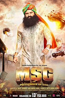 MSG: The Messenger, Gurmeet Ram Rahim Singh, Daniel Kaleb, Fllora Saini, Jayshree Soni, Olexandra Semen, Gaurav Gera, Jay Singh Rajpoot, Himanshu Tiwari, 2015