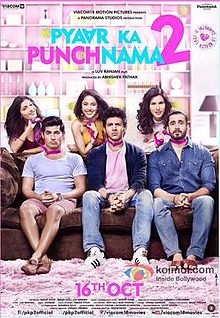 Pyaar Ka Punchnama 2, Kartik Aaryan, Nushrat Bharucha, Sonalli Sehgall, Omkar Kapoor, 2015
