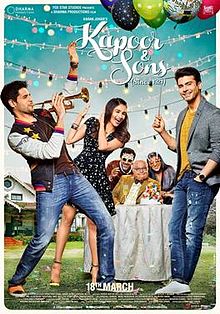 Kapoor & Sons, Sidharth Malhotra, Alia Bhatt, Fawad Khan, Rishi Kapoor, 2016